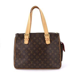 Louis Vuitton Multipli Cite Monogram Canvas Shoulder Bag Brown